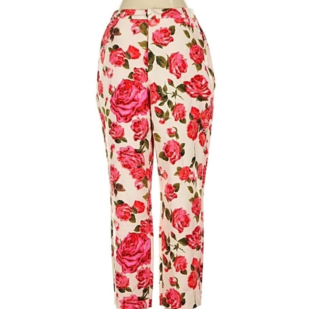 L'Agence Ludivine Mid To High Rise Floral Ankle Trousers NWT Size 4